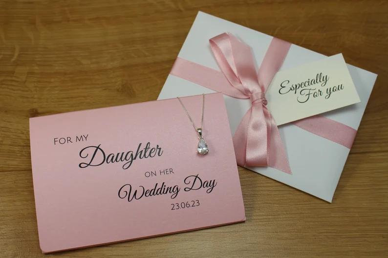 For my Daughter on her wedding day wedding jewellery gift necklace