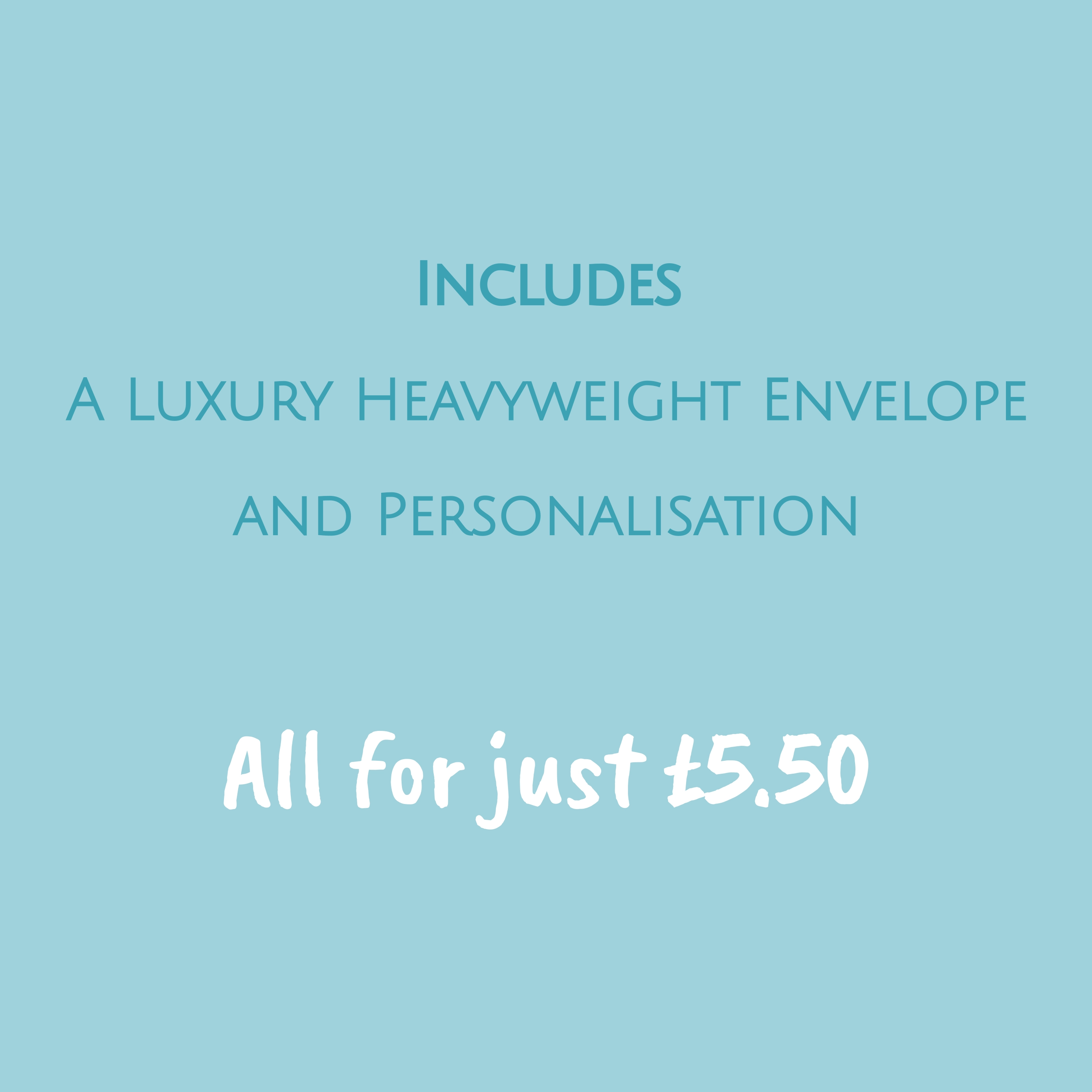 Wedding Day Celebration Cards include envelope and personalisation for &pound;5.50